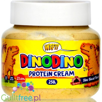 Max Protein WTF DinoDino Saurus Cream - What The Fudge Protein Cream with caramelized cookie pieces