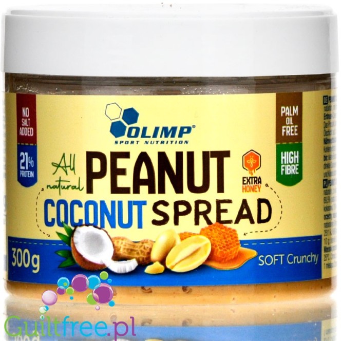 Olimp Peanut Coconut Spread smooth peanut butter + coconut butter