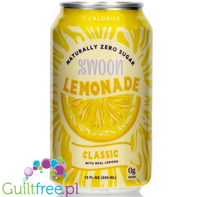 Swoon Zero Sugar Lemonade, Classic, 12 fl oz