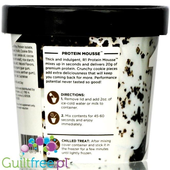 Rule R1 Protein Mousse Cookies & Cream - mus proteinowy instant 20g białka