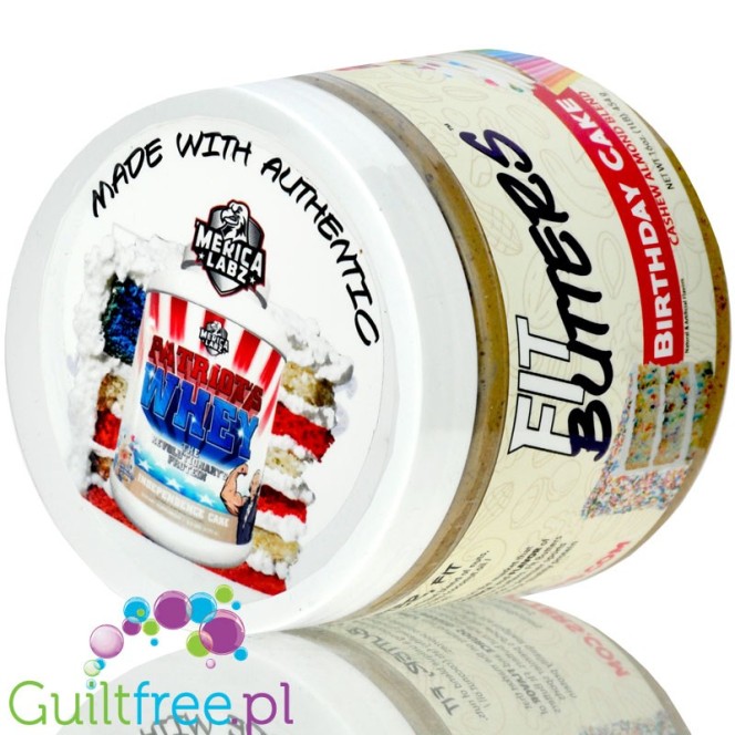 Fit Butters Birthday Cake Almond Butter 454g