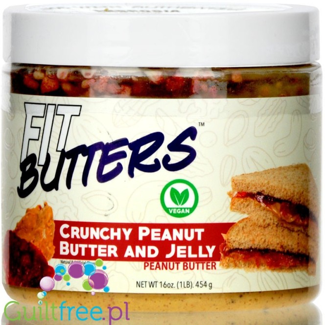 Fit Butters Crunchy Peanut Butter & Jelly Butter 454g