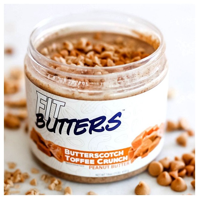 Fit Butters Butterscotch Toffee Crunch Peanut Butter 454g