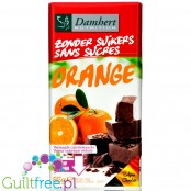 Damhert Orange - ciemna czekolada 45% bez cukru z kawałkami pomarańczy