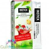 InStick Black Tea Hibiscus & Cherry Blossom - rozpuszczalna saszetka smakowa do napoi bez cukru, Herbata, Wiśnia & Hibiskus