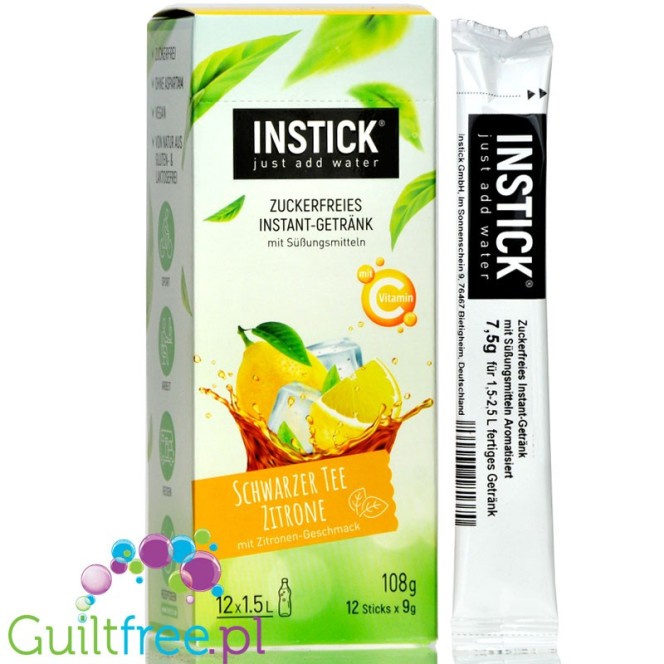 INSTICK Black Tea Lemon sugar free instant drink