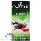 Cavalier Stevia no sugar added dark chocolate with forrest fruits85g