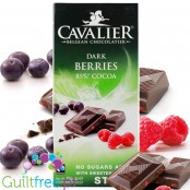 Cavalier Stevia Dark Chocolate Forrest Fruits - czekolada deserowa bez dodatku cukru z owocami leśnymi