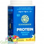 Sunwarrior Protein Warrior Blend, Vanilla 0,75kg - wegańska orgniczna odżywka białkowa z goji i MCT