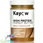 Kayow Protein Peanut Butter Milk Chocolate - proteinowe masło orzechowe z WPC & WPI