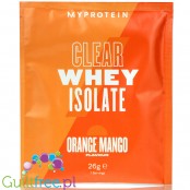 MyProtein Clear Whey Isolate Orange Mango - hydrolizat smakowy, odżywka 20g białka w 90kcal