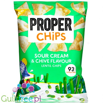 PROPERCHIPS Sour Cream & Chive Flavour Lentil Chips