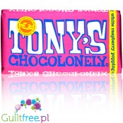 Tony's Chocolonely White Raspberry Popping Candy (CHEAT MEAL) czekolada z precelkami i tofi