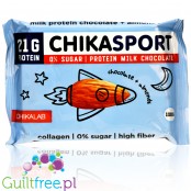 ChikaLab ChikaSport czekolada proteinowa bez cukru z migdałami 100g