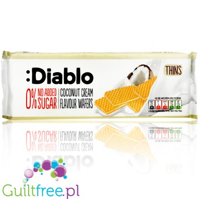 Diablo Thins Coconut Wafers - thin wafers with coconut cream without added sugar
