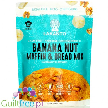 Lakanto Sugar Free Muffin & Bread Mix, Banana Nut