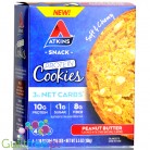 Atkins Snack Protein Cookie, Peanut Butter - niskowęglowodanowe ciastka proteinowe, pudełko x 4szt