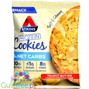 Atkins Snack Protein Cookie, Peanut Butter - proteinowe keto ciastko z masłem orzechowym, bez maltitolu