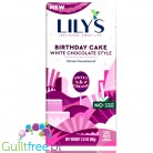 Lily's Sweets No Sugar Added White Chocolate Style Bars, Birthday Cake