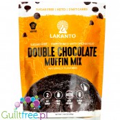Lakanto Double Chocolate Muffin Mix - mieszanka do wypieku bezglutenowych keto mufinów z czekoladą bez cukru