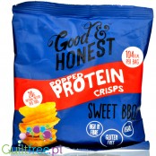 Good & Honest Pop Protein Crisps Sweet BBQ - wegańskie chipsy proteinowe o smaku BBQ