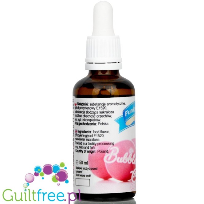 Funky Flavors Sweet Bubble Gum - sugar free liquid flavor with sucralose