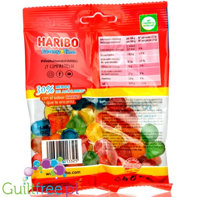 Haribo Yummy Time - żelki  30% mniej cukru bez słodzików
