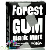 Forest Gum Black Mint - wegańska guma do żucia bez cukru z ksylitolem i stewią, bez plastiku