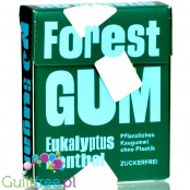 Forest Gum Eucalyptus Menthol - vegan sugar-free chewing gum with xylitol and stevia, no plastic
