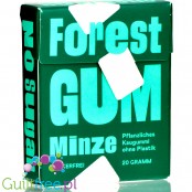 Forest Gum Mint - wegańska guma do żucia bez cukru z ksylitolem i stewią, bez plastiku