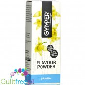 Gymper Flavor Powder Vanilla - soluble flavoring sachets for desserts and sugar-free drinks