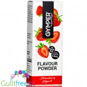 Gymper Flavour Powder Strawberry Yoghurt - rozpuszczalne saszetki aromatyzujące do deserów i napoi bez cukru