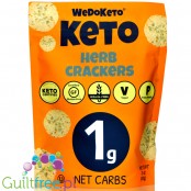 WeDoKeto Keto Crackers, Herbs 3 oz (85g)