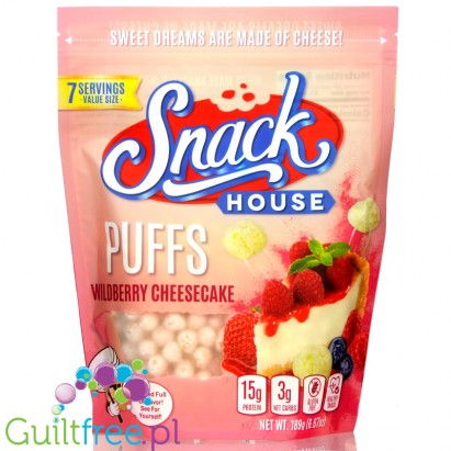 Snack House Sweet Protein Puffs, Wildberry Cheesecake 189g