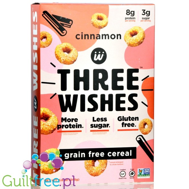 Three Wishes Grain Free Cereal, Cinnamon 