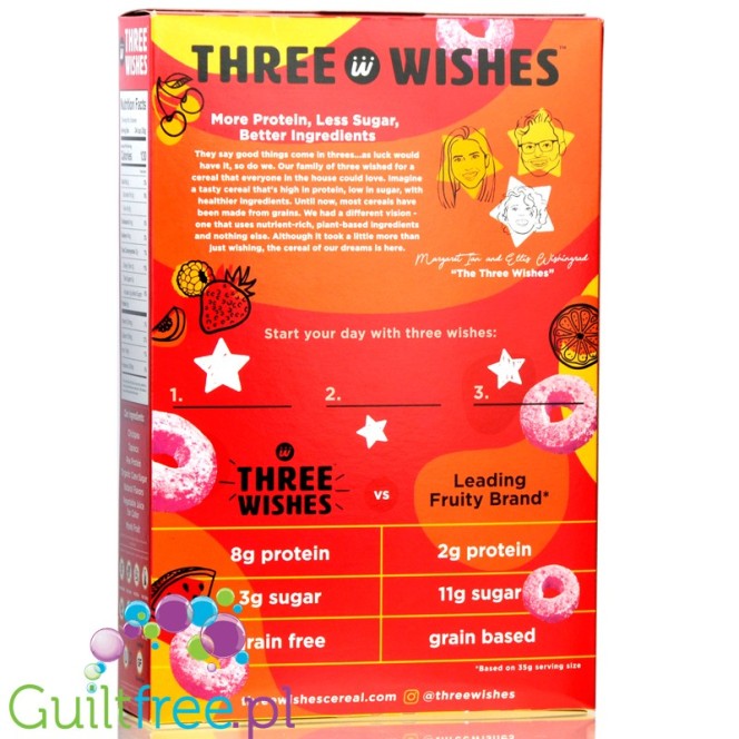 Three Wishes Grain Free Cereal, Fruity