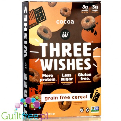 Three Wishes Grain Free Cereal, Cocoa