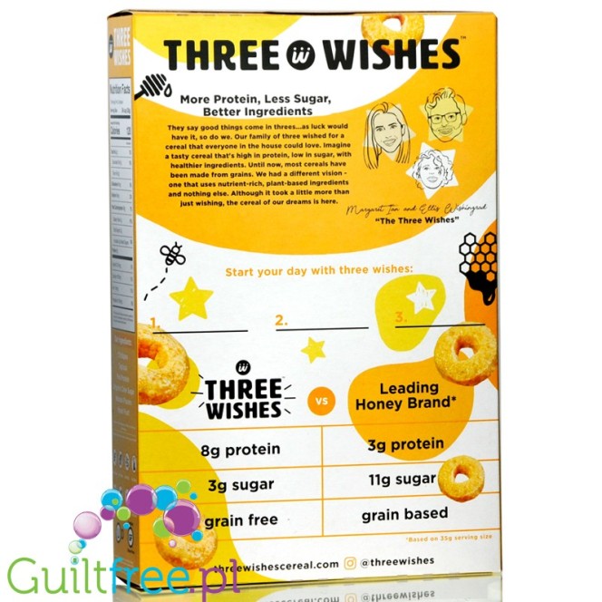 Three Wishes Grain Free Cereal, Honey