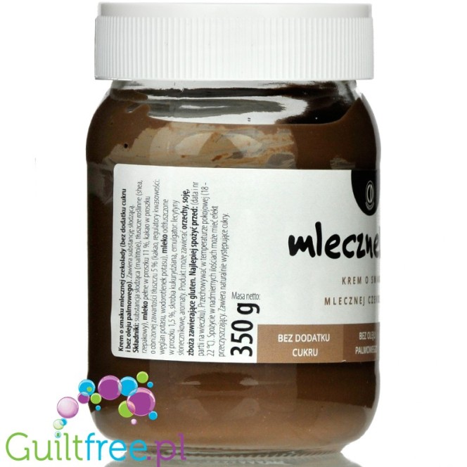 CD MleczneLove - krem mleczno-czekoladowy bez cukru i bez oleju palmowego