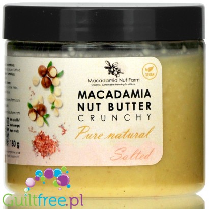 Macadamia Nut Farm Pure Natural, Salted, raw macadamia nut butter