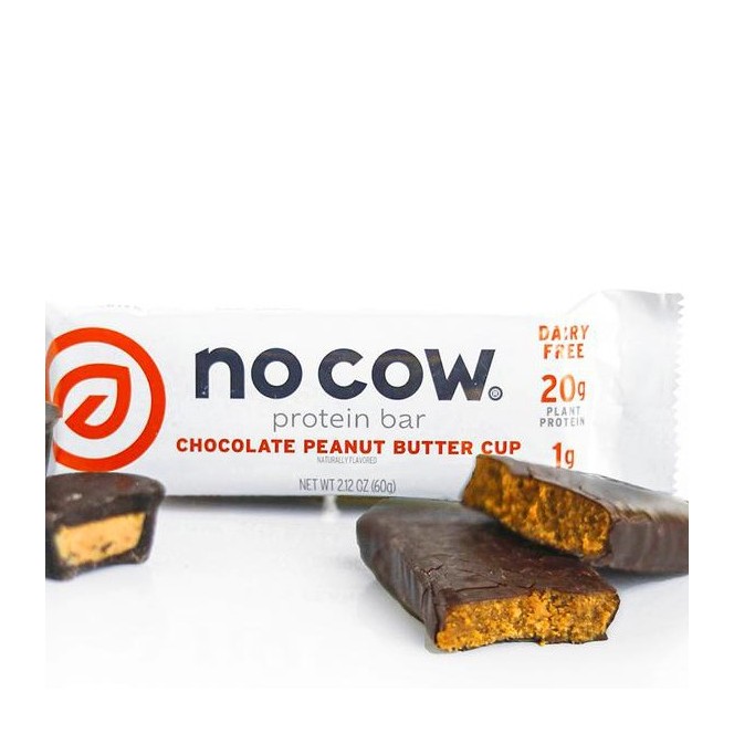 No Cow Chocolate Peanut Butter Cup - wegański keto baton białkowy w polewie czekoladowej
