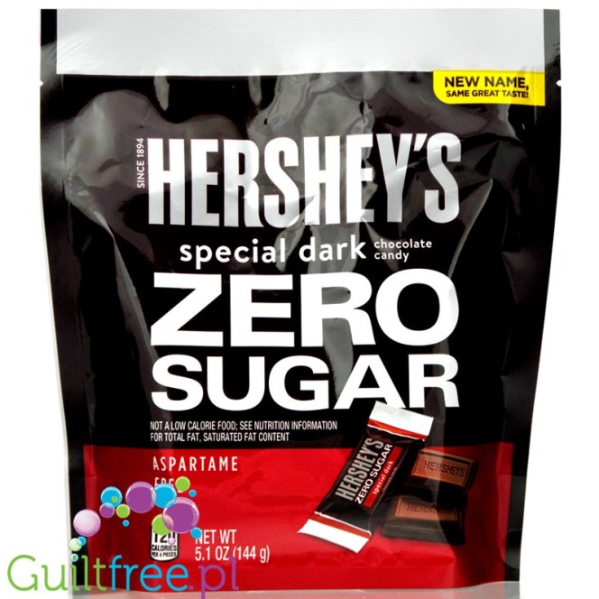 Hershey's Special Dark Chocolate Candy Zero Sugar 144g