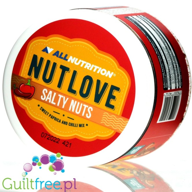 Nutlove Salty Nuts Słodka Papryka I Papryka Chili - wędzone nerkowce w słodkiej papryce