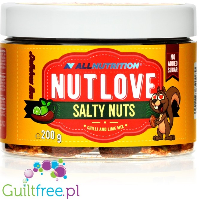 Nutlove Salty Nuts Papryka Chili I Limonka - pieczone pekany i nerkowce z limetką i habanero
