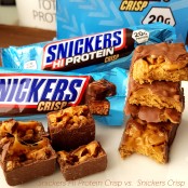 Snickers Hi-Protein Crisp Milk Chocolate - baton białkowy 20g białka, Czekolada Mleczna, Karmel & Chrupki