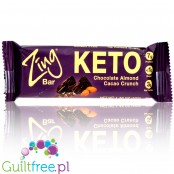 Zing Bars Keto Bar, Chocolate Almond Cacao Crunch 12 bars