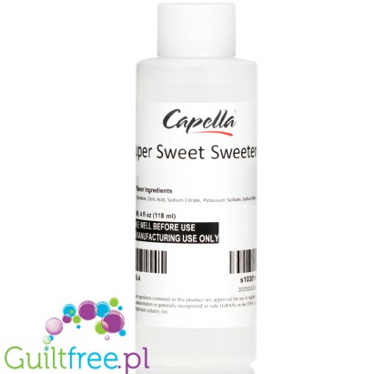 Capella Super Sweet Concentrated Liquid Sucralose Sweetener - 118ml