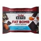SlimFast  Keto Fat Bomb Snack Square, Dark Chocolate Almond
