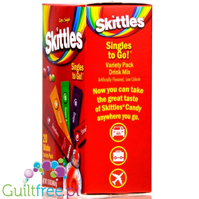 Skittles Singles to Go Powdered Drink Variety Pack 1.76oz (49.8g)