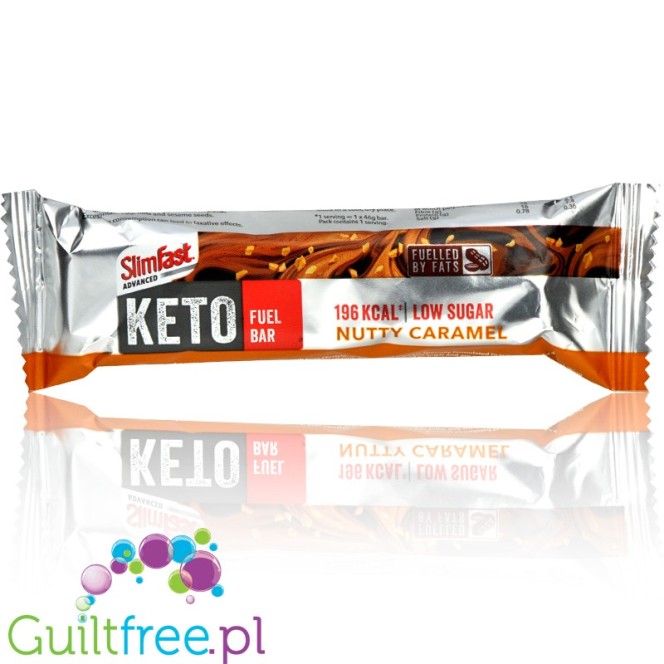 Slimfast Keto Fuel Bar Nutty Caramel 46g